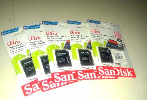 Micro Memoria Sd 64 Gb Sandisk Original Sellada