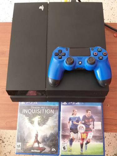 Playstation 4 500gb+2 Juegos + 1 Control (280verdes)