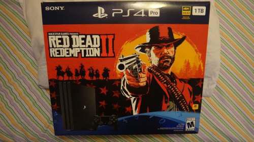 Playstation 4 Pro 1tb Red Dead Redemption 2 Nuevo Y Sellado