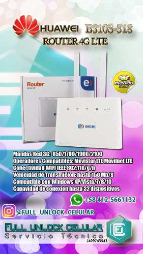 Router 4g Lte Movistar / Movilnet