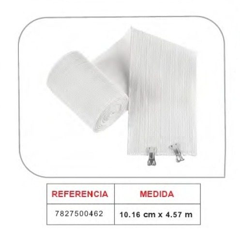 Venda Elástica Deportiva Blanca cm X 4.57m Gcr (un