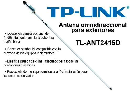 Antena Tp-link 2.4ghz 15dbi Omnidireccional Exteriores