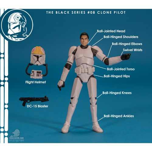 Black Series Star Wars Clone Pilot 10cm Original