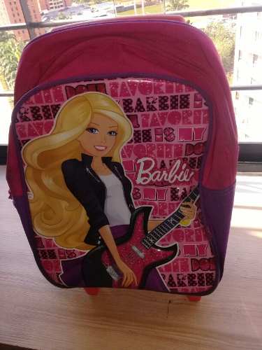 Bolso Maleta Escolar Barbie Como Nueva