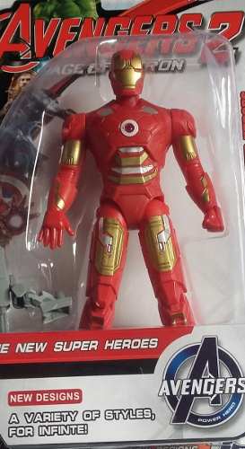 Muñeco Iron Man Avengers Juguete 18cm Luz Articulado Nuevo