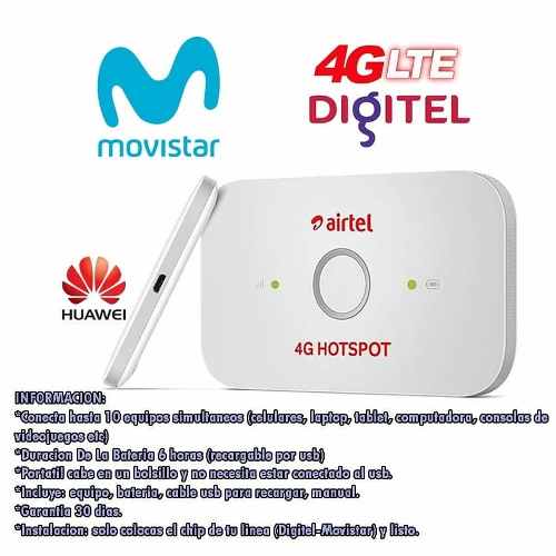 Router Bam Portatil Airtel Hotspot 4g Liberado
