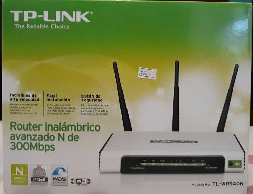 Router Inalambrico Tp-link 300mbps Wr940n 3 Antenas