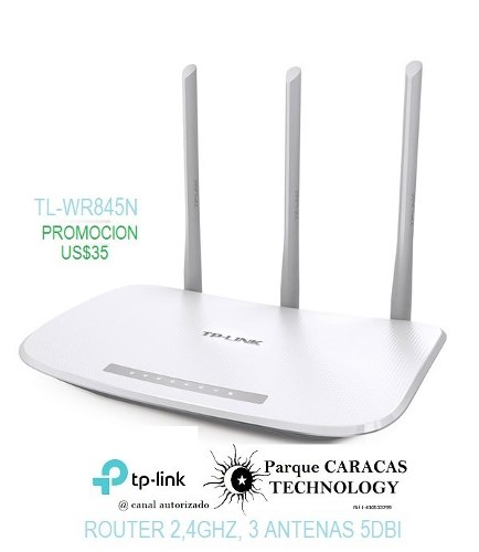 Router Wireless Tl-wr845n 3 Antenas + 5 Dbi N300