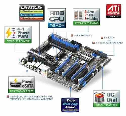 790fx-gd7p0 Msi Am3 Amd Para Reparar