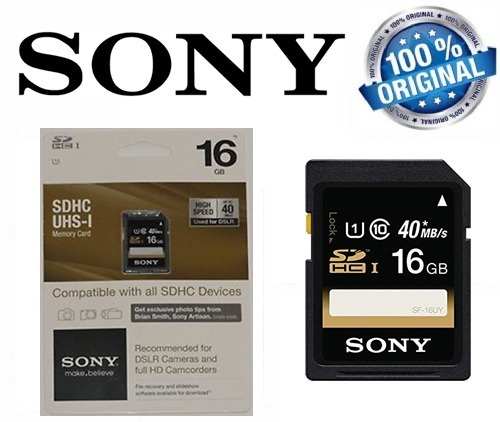 Memoria Sony Sdhc 16gb (2 Und) 32gb (1 Und) Camara Digital