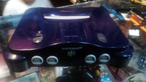 Nintendo 64 Con Sus Cables Dos Juegos Y Un Control