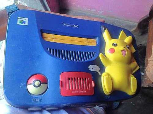 Nintendo 64 Pikachu Con Control Sin Cables