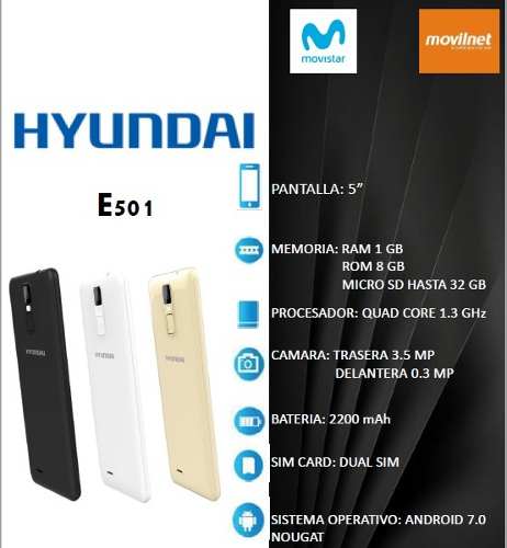 Oferta Teléfono Celular Hyundai E501 Nuevo