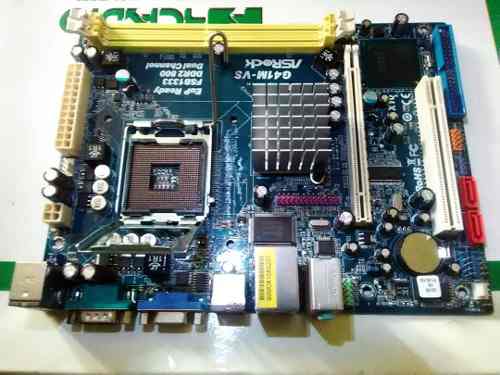 Tarjeta Madre Asrock G41m-vs Ddr Para Repuesto