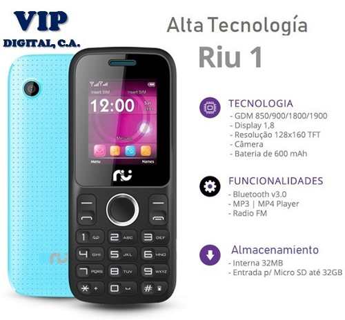 Teléfono Basico Barato Liberado Dual Sim Riu 1