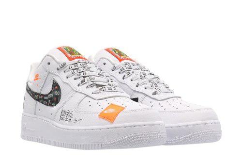 Zapatos Nike Air Force One Just Do It Blanco Caballeros