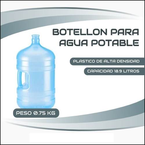 Botellon Para Agua Potable (alta Densidad) 18.9 Lts