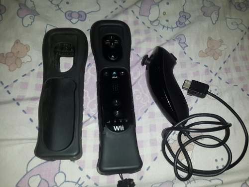 Control De Wii Original+ Wii Motion + Control Nunchuk+forro