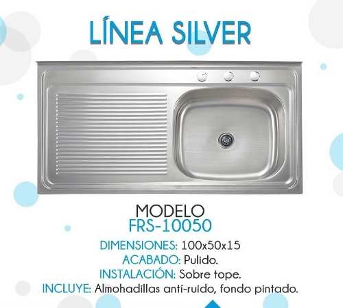 Fregadero Lavaplatos De Acero Inoxidable C/escurridor Frinox