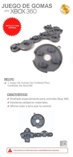 Juego De Gomas De Contacto Para Controles De Xbox360