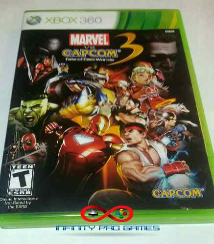 Juego Fisico Marvel Vs Capcom 3 Para Xbox 360 Original
