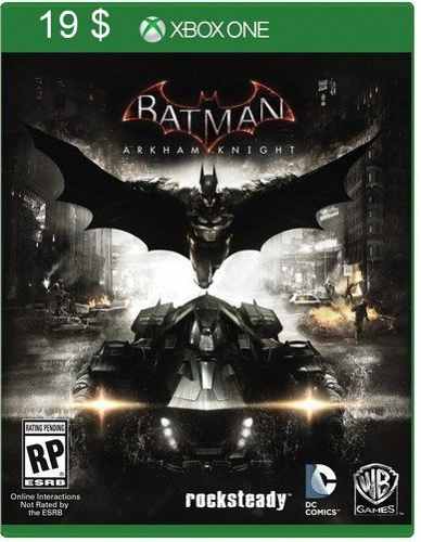Juego Xbox One Batman Arkham Nnight