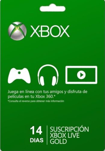 Membresia Xbox Live Gold 14 Dias