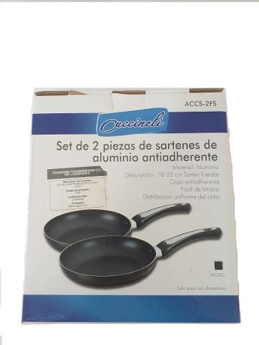 Set De 2 Sartenes Antiaherente De Aluminio