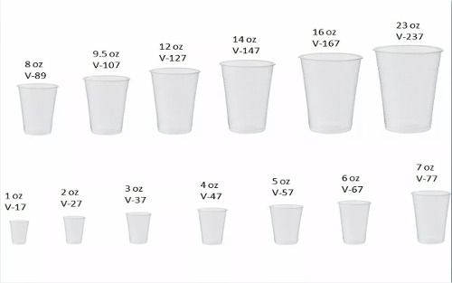 Vaso Plástico Número V 57 V 5 Para Café Grande 174mil