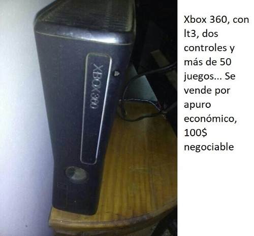 Vendo O Cambio Xbox 360 Slim, 2 Controles, Lt3, +50 Juegos