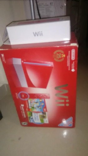 Wii Edicion Especial Rojo 25 Aniversarios 2 Juego Originales