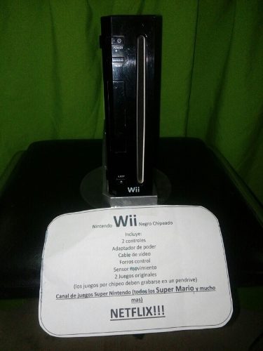 Wii Negro Chipiado
