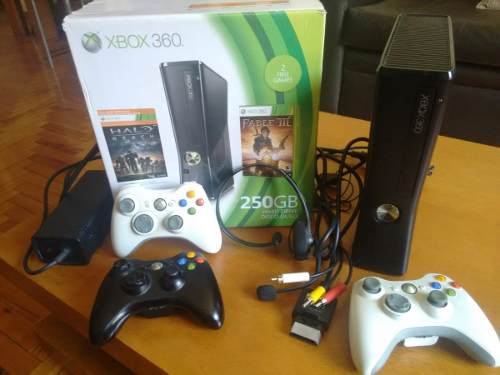 Xbox 360 Slim De 250gb + Rgh + Accesorios
