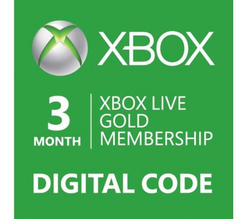 Xbox Live Gold 3 Meses (código Digital)