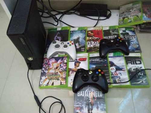 Xbox gb+kinect+11juegos Originales+3 Controles+ Nerflix