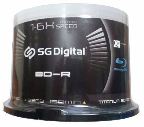 2 Discos Blu-ray Sg-digital 25 Gb Printeable 1-6x Nuevo 2dis