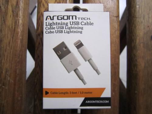 Cable Usb Lightning Argom Tech 1 Metro Iphone