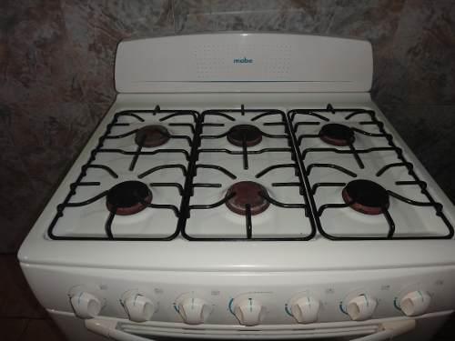 Cocina Mabe 6 Hornillas Blanca