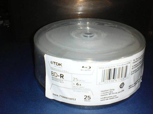 Discos Blu-ray Virgenes Marca Tdk