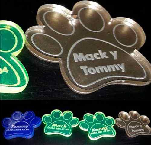 Placas Para Tus Mascotas En Acrilico Personalizadas