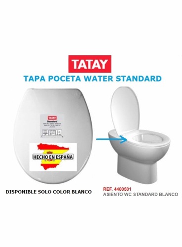 Tapa De Poceta Medida Universal Blanca Tatay Hecha En