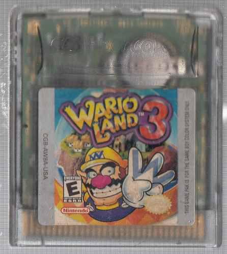 Wario Land 3. Juego De Nintendo Gameboy Color. Usado M3
