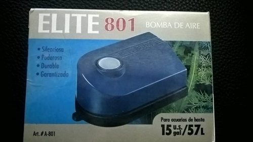 Bomba De Aire Para Pecera Elite 801 De 15 Gal (57 Lt)