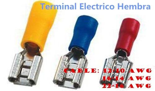 Erminal Electrico Hembra Laton(paquete)