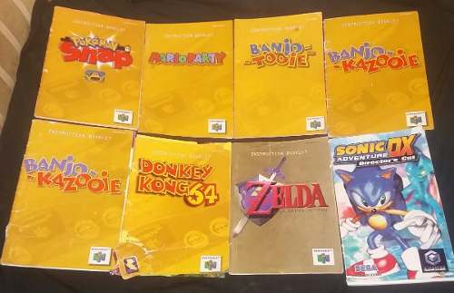 Manuales Oginales De Juegos De Nintendo 64