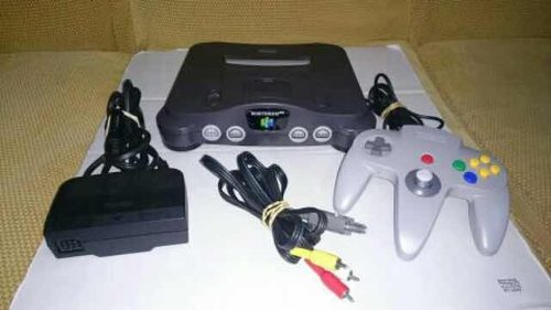 Nintendo 64 + Control Gris + Pokémon Stadium 1 Y 2 + Dk 64
