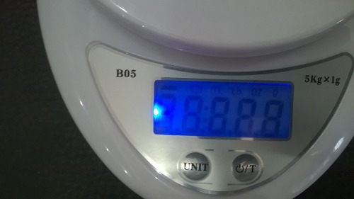Peso Electrónico De Cocina Balanza Digital Luz Led 5kg
