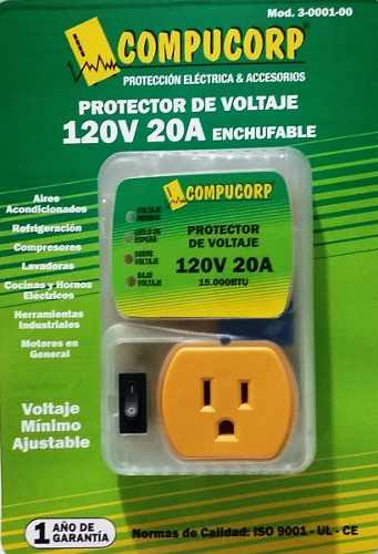 Protector De Voltaje Lavadoras Microondas Cafeteras 120v 20a