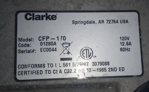 Pulidora Clarke Cfp 170