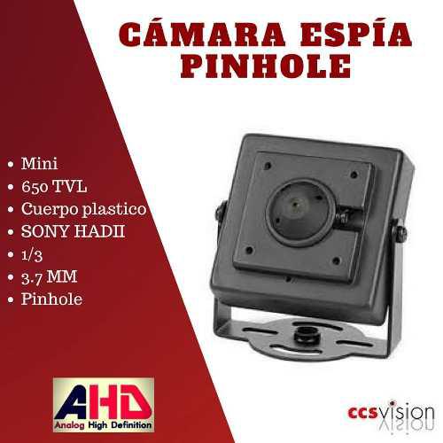 Camaras Espia Pinhole 650tvl Sony Had2,3.7mm,1/3,alta Calid